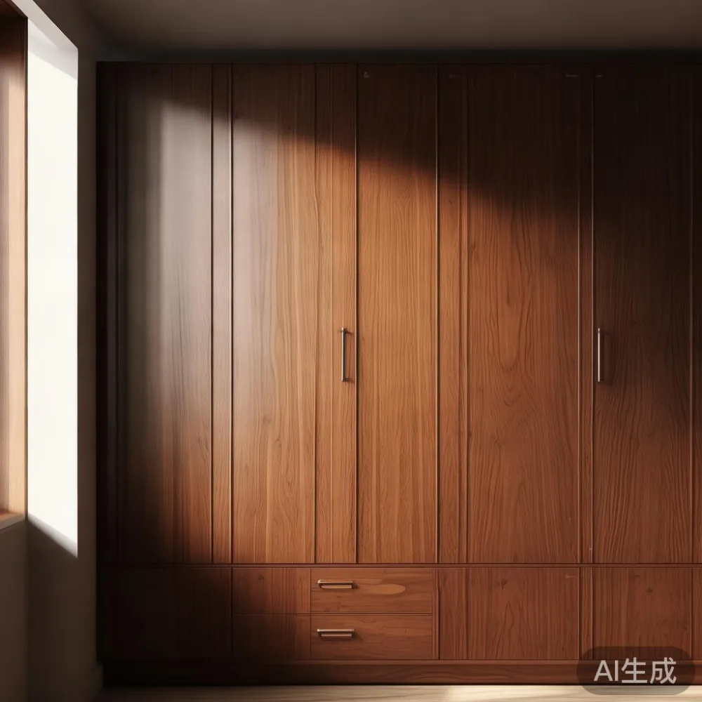 서울 아파트에서 사용하는 럭셔리한 원목 옷장