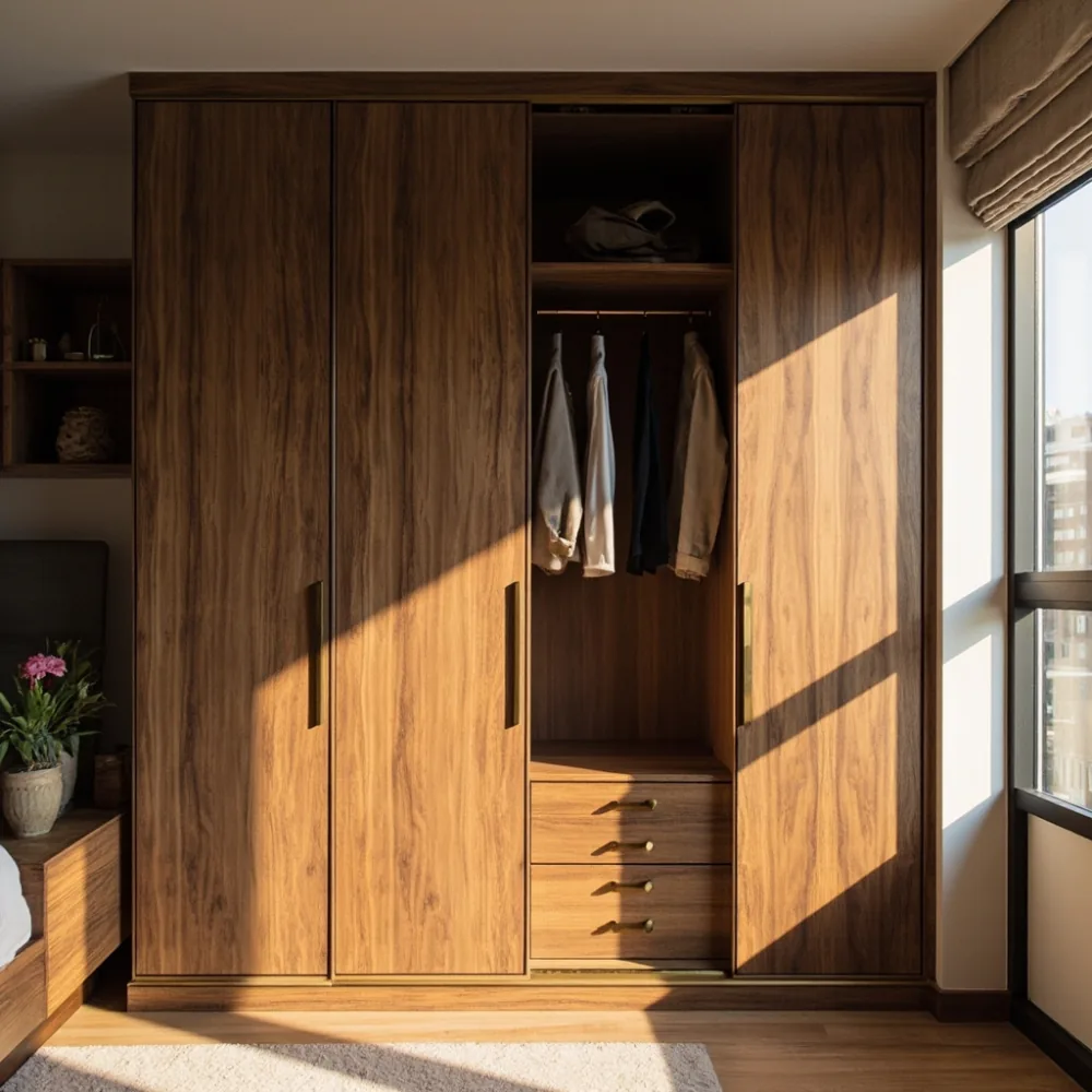 분당 아파트 거실에 배치된 아메리칸 럭셔리 wardrobe kr 240cm 옷장 이미지